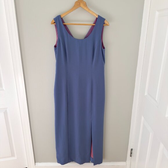 Donna Ricco NY Blue Periwinkle Maxi Dress - Picture 1 of 12